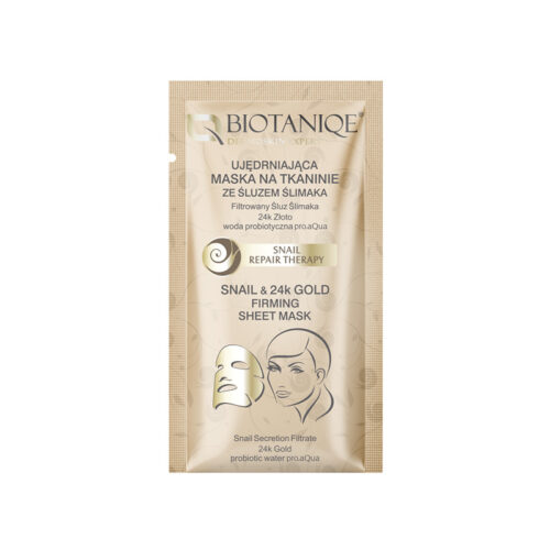 Máscara reafirmante em folha de caracol e ouro 24K | Biotaniqe